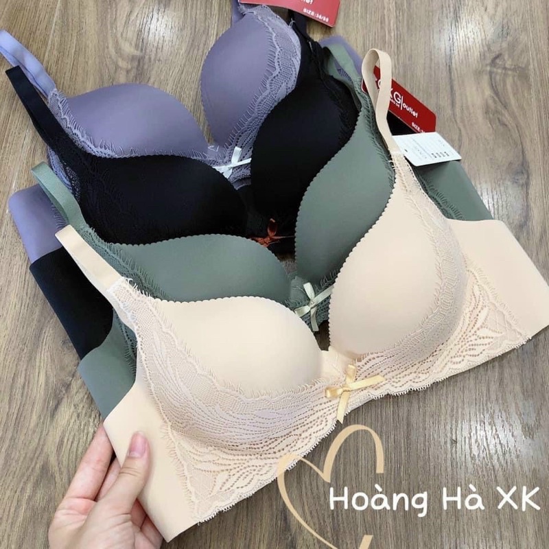 Áo lót nữ su đúc CXG áo ngực không gọng, nâng ngực, lót đệm vừa phải A61