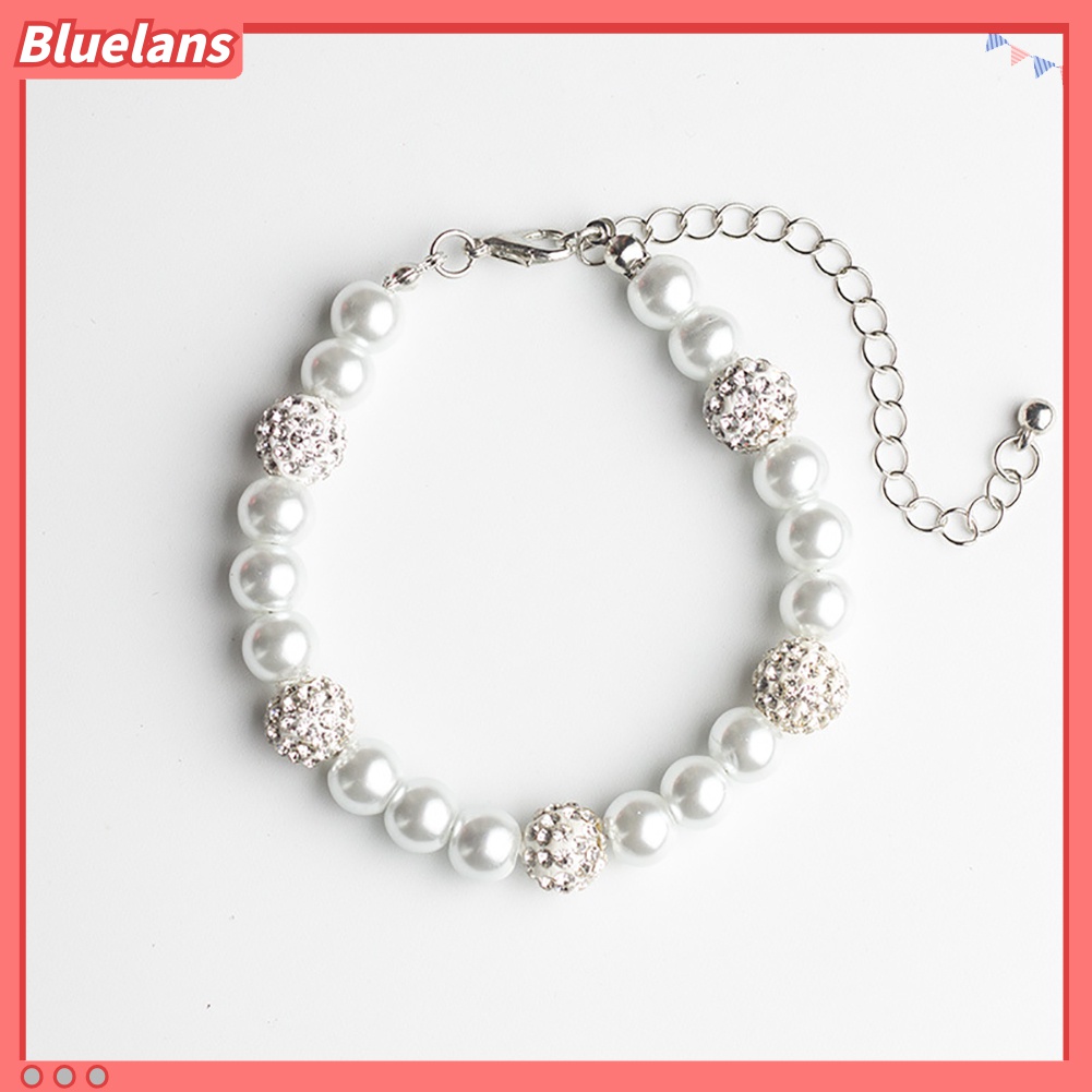 Vòng Tay Đính Đá Và Ngọc Trai Giả Thanh Lịch Cho Nữ