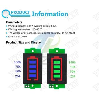 Mạch báo pin đa năng 1s tới 8s
