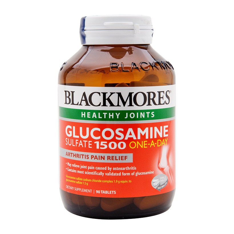 Nhà thuốc Pharnamhai, Thực Phẩm  Chức Năng Viên Uống Hỗ Trợ Tái Tạo Sụn Khớp Blackmores Glucosamine 1500 (Chai 90 viên)