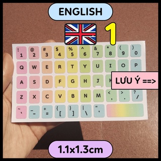 1.1cm p1 - english miếng dán bàn phím máy tính laptop tiếng anh