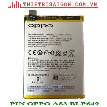 PIN OPPO A83 BLP649