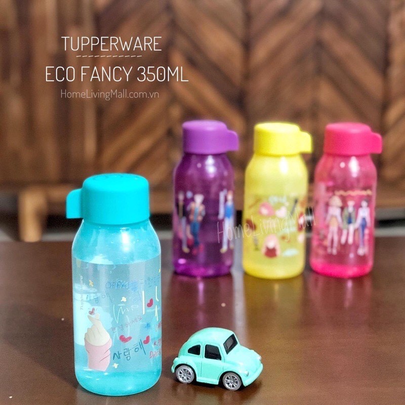 Bình nước cho bé Eco Fancy 350ml Tupperware chất liệu nhựa nguyên sinh an toàn tiện lợi