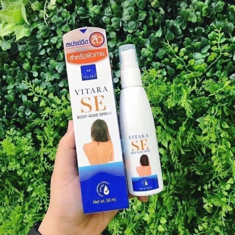 Xịt mụn toàn thân Thái Lan Vitara SE BODY ACNE SPRAY giảm thâm mụn, sẹo mụn 50ml