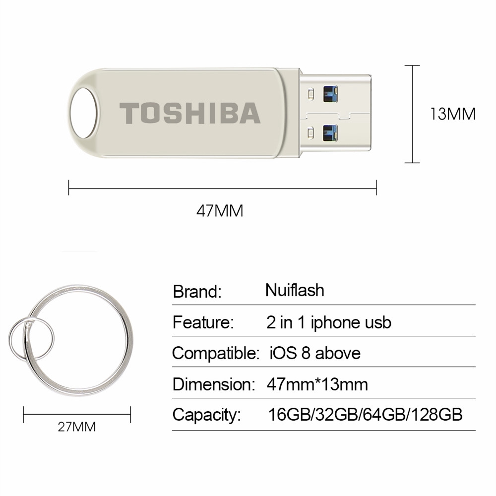 USB TOSHIBA vỏ kim loại dung lượng 512Gb chất lượng cao