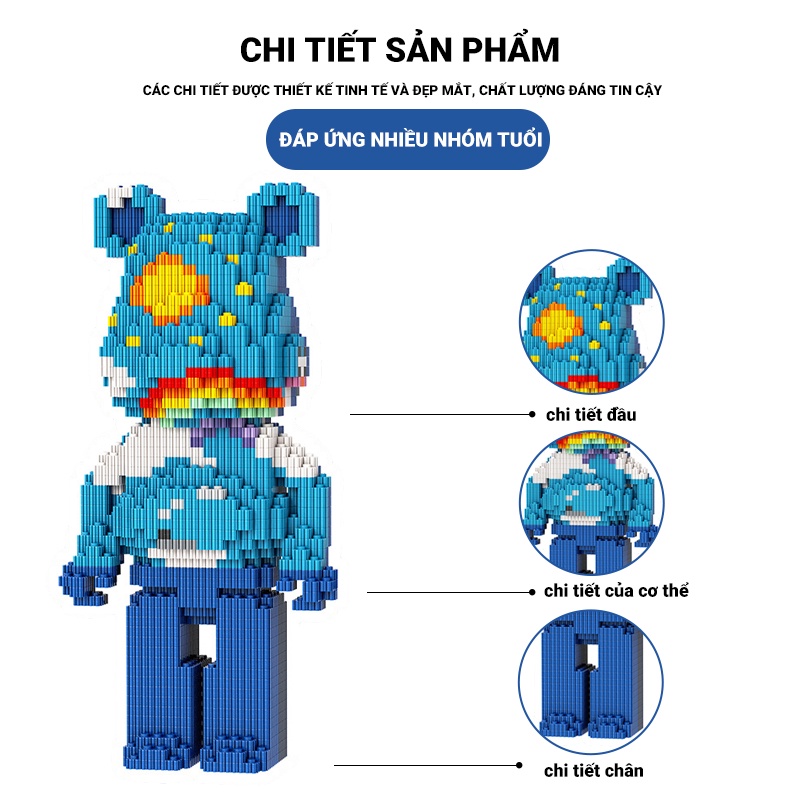 Bộ Đồ Chơi Lắp Ráp Moe Power Bears Độc Đáo Thú Vị