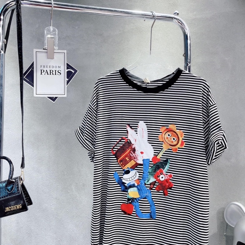 Váy Xuông Kẻ Hoạt Hình