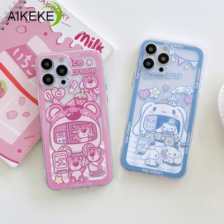 Ốp Điện Thoại TPU Mềm Trong Suốt Hình Gấu Cinnamoroll Cho Samsung Galaxy S22 S21 S20+ Ultra S10 FE Note 20 Ultra 10 Plus Lite 9 8 2020