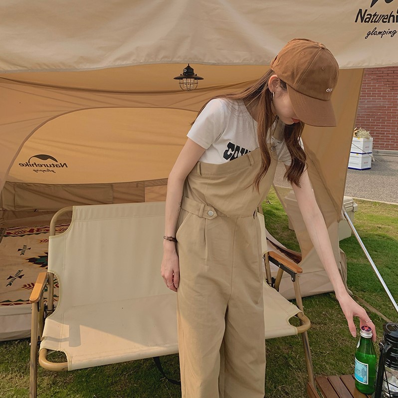 [ORDER] Quần yếm lệch vai màu nâu khaki style ulzzang Korea | BigBuy360 - bigbuy360.vn
