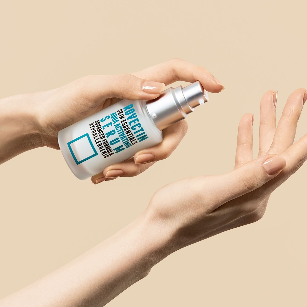 Tinh chất cấp ẩm làm dịu ROVECTIN Skin Essentials Aqua Activating Serum