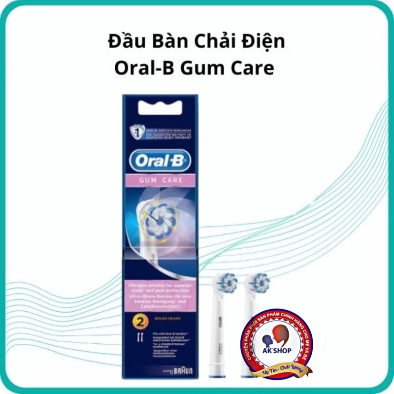 Đầu chải gumcare (sensi ultrathin, sensitive clean) hàng chính hãng oral b