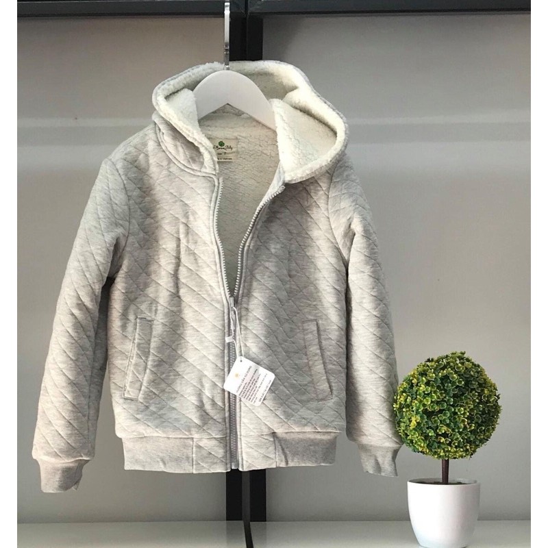 Áo khoác trần trám, lót lông, có mũ bé trai, bé gái size 1-6T, cho bạn từ 10-20kg. Chất nỉ trần trám lót lông siêu ấm