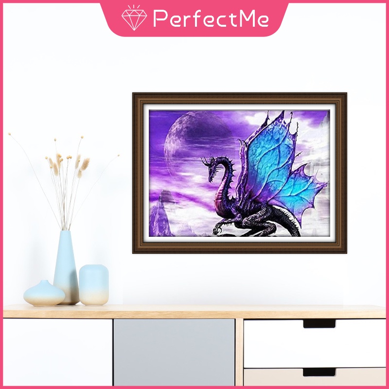 Bộ tranh đính đá 5D tự làm hình rồng 30×40