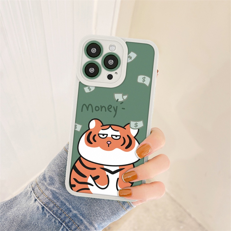Ốp lưng iphone cạnh vuông lỗ camera tiger money 6/6splus/7/7plus/8/8plus/x/xr/xs/11/12/13/pro/max/plus/promax-Awifi D4-3