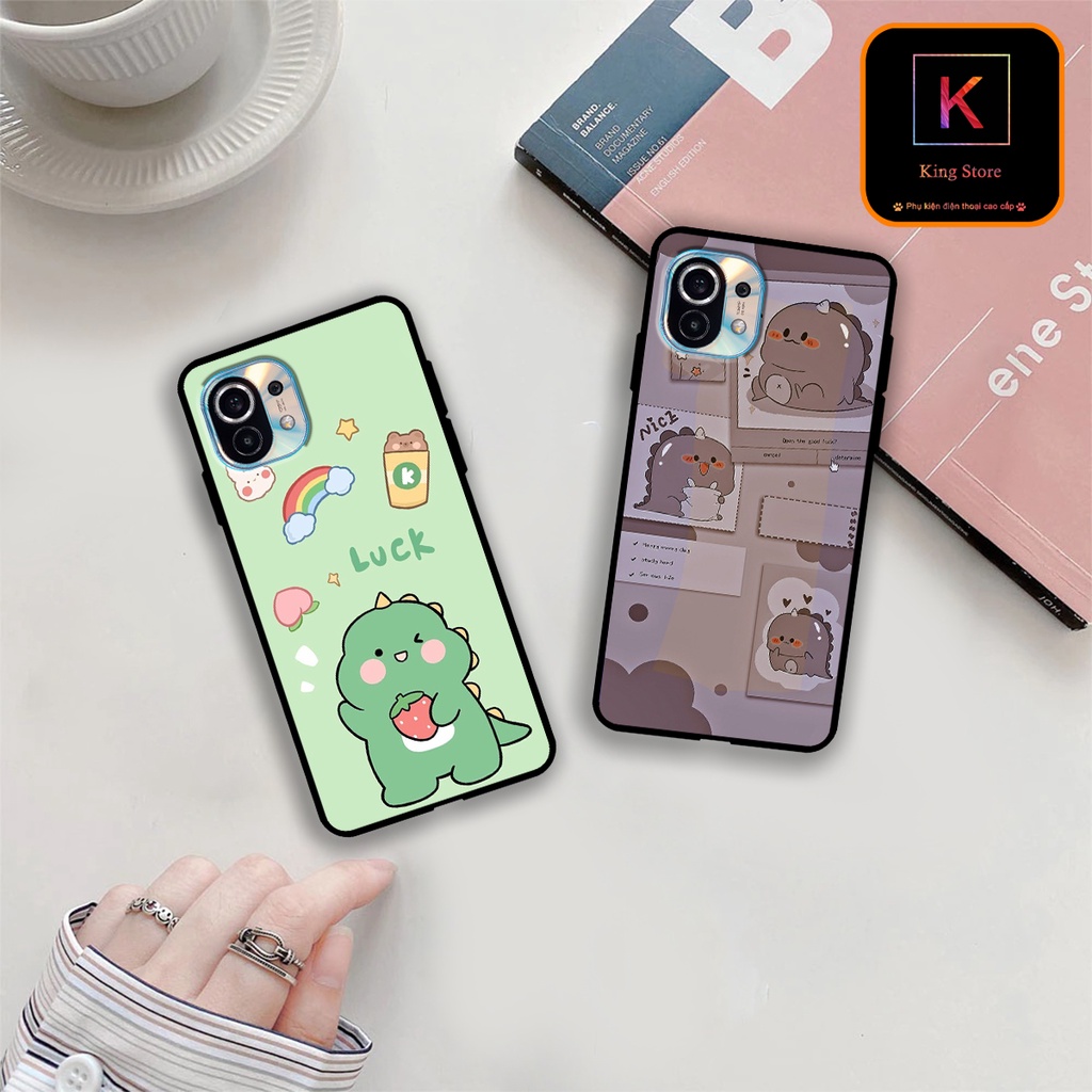 Ốp lưng Xiaomi Mi 11 Lite/Xiaomi 11 Lite 5G NE/Mi 11/Mi 11T/Mi 11T Pro/Mi 10T/Mi 10T Pro in hình khủng long DinoCute