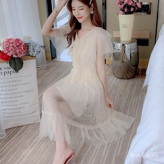 Wedding Dress Dream Fairy Star ChicLight Small Summer Slim Waist Bow Sequins