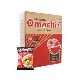 Mì khoai tây Omachi Vị Bò, Sườn, Tôm (Thùng 30 gói)