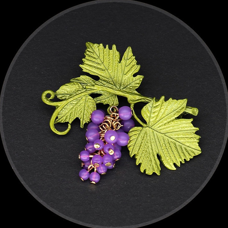 Ghim Cài Áo Hình Lá Cây Đính Ngọc Trai Nhân Tạo