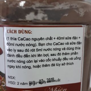Bột ca cao chưa tách bơ nguyên chất