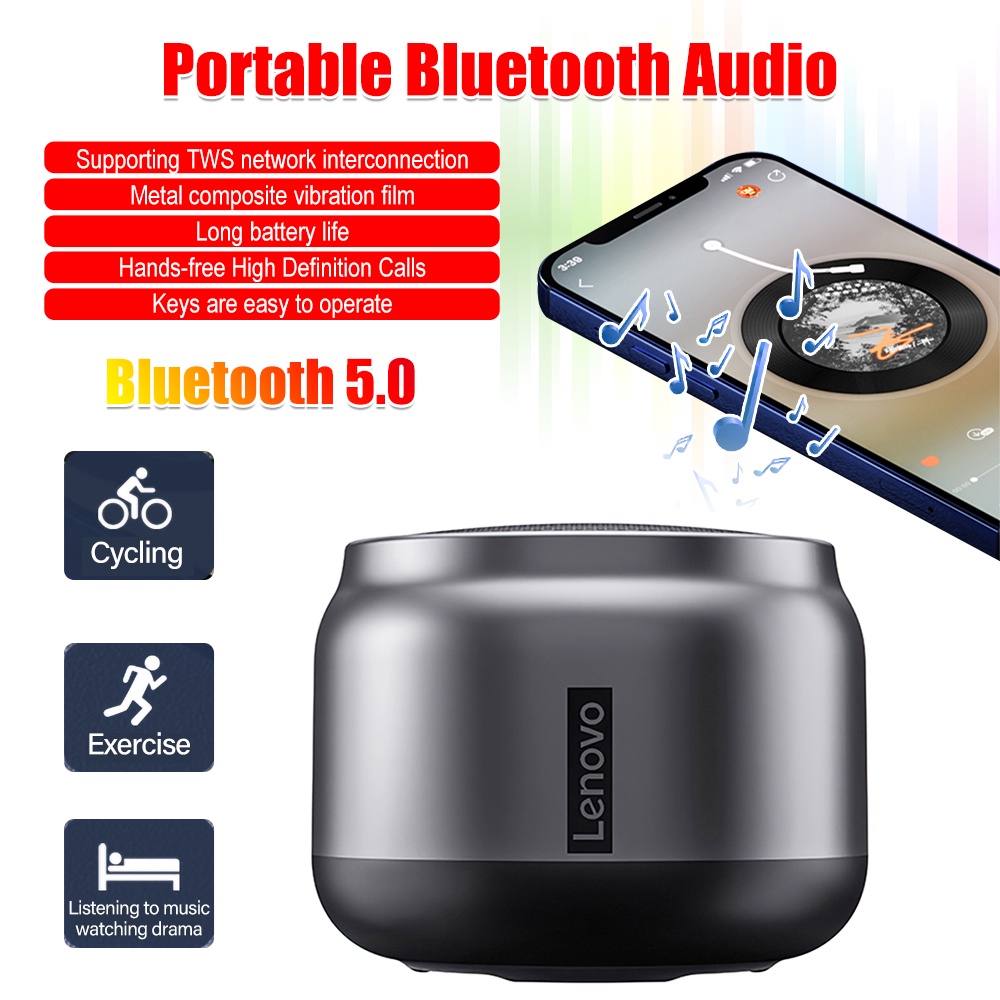 Loa không dây VIRWIR K3/ K3Pro bluetooth 5.0 âm thanh bass sâu nhỏ gọn thời lượng pin dài dành cho thể thao ngoài trời