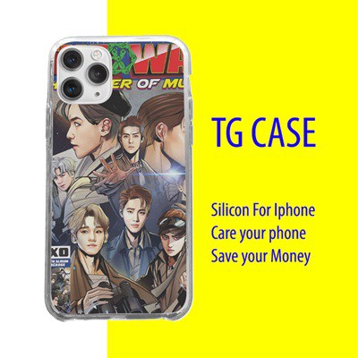 Ốp IP EXO đẹp quá đáng TG CASE dẻo, chống sốc IPhone 5 6 7 8 Plus X Xmas 11 12 Pro Mini HQUPOD0146