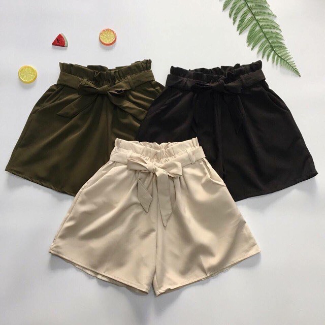 [Mã FAMAYWA giảm 10K đơn 50K] Quần short Belt NƠ TRƠN from rộng | BigBuy360 - bigbuy360.vn
