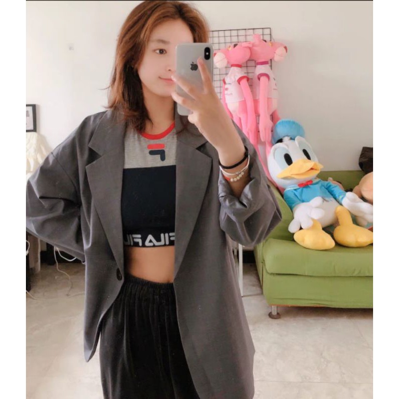 (Ảnh thật 3 hình cuối) Áo blazer một nút thanh lịch sang trọng | BigBuy360 - bigbuy360.vn