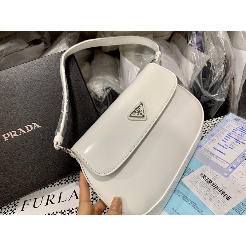 Túi P kẹp nách sz 21cm fullbox màu trắng