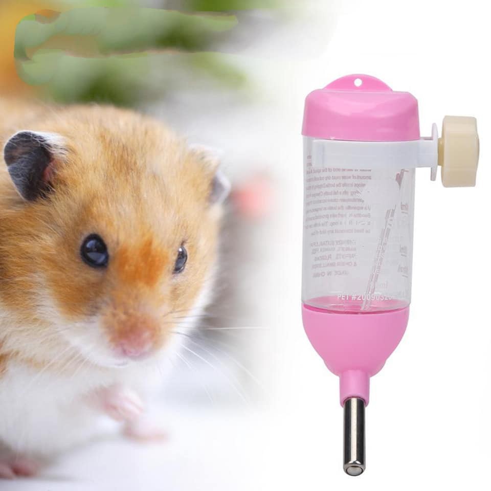 Bình bi 80ml có nút vặn cố định vị trí cho hamster, pet nhỏ...