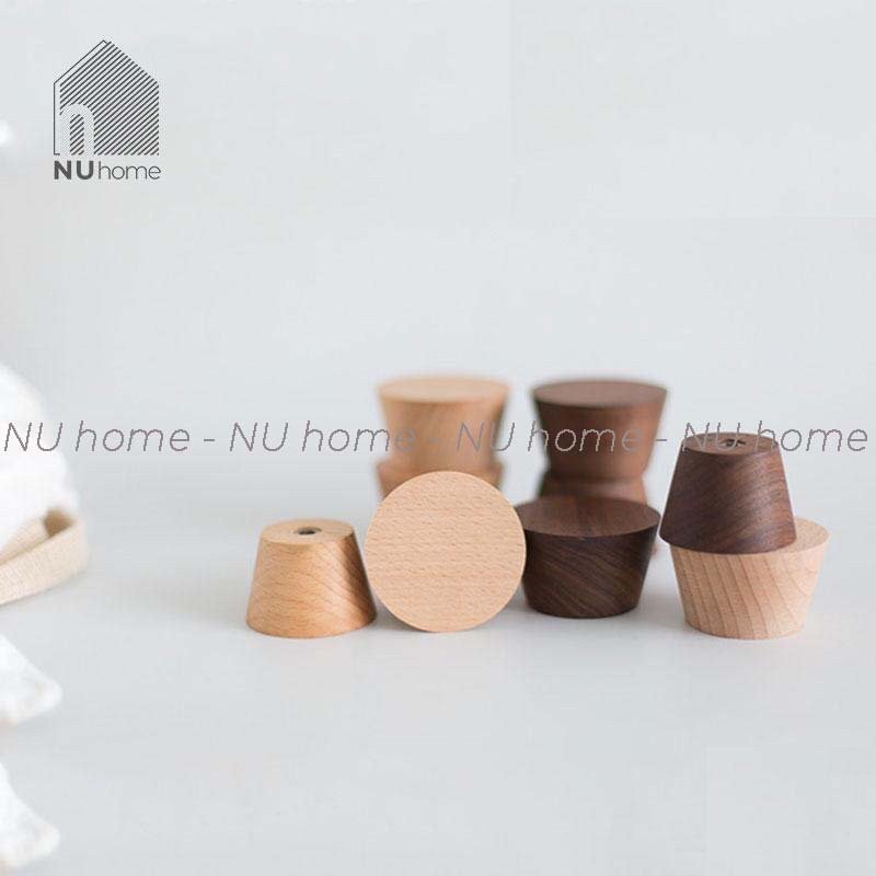 nuhome.vn | Móc gỗ treo đồ đơn giản hình nón phong cách tối giản trang trí mảng tường độc đáo