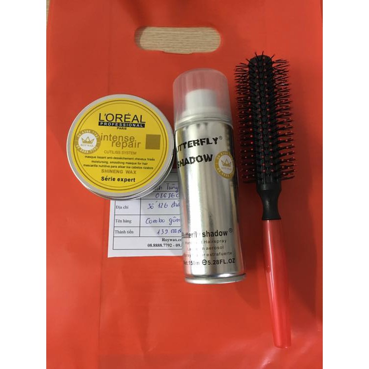 Combo Sáp + Gôm Butterfly 150ml + tặng Lược