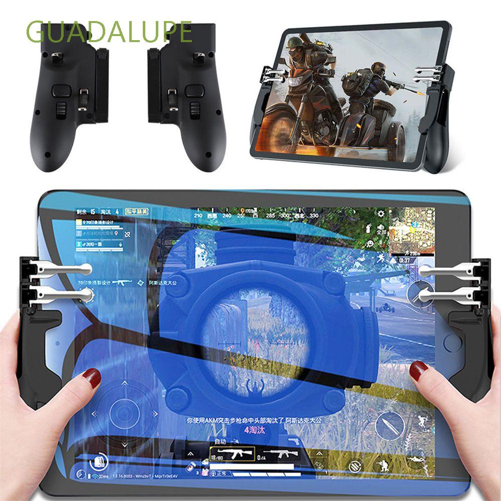 Bộ tay cầm chơi game PUBG bằng kim loại có nút bấm sáu màu có thể điều chỉnh cho điện thoại/máy tính bảng ipad