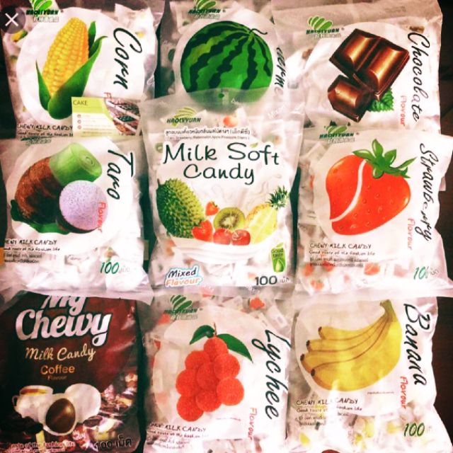 Kẹo sữa thái 100 viên milk soft candy