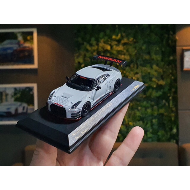 Xe Mô Hình Nissan GT-R Nismo GT3 (R35) 2015 1:64 Car-Nel ( Trắng )