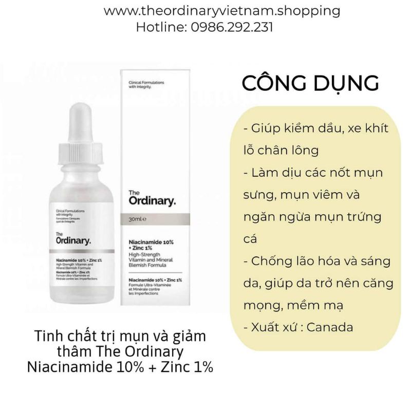 Serum The Ordinary dưỡng da