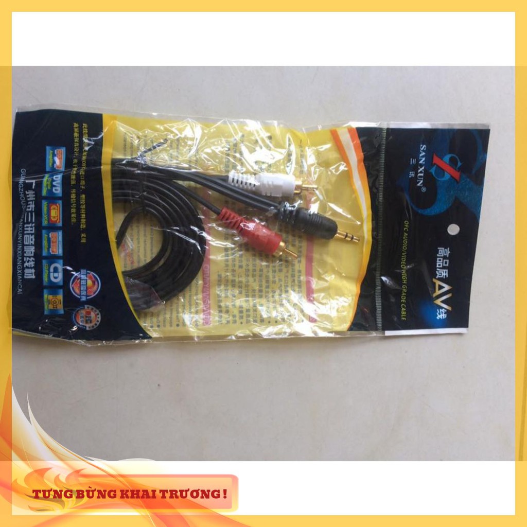 combo 100 dây loa 1 ra 2 dài 1.5m
