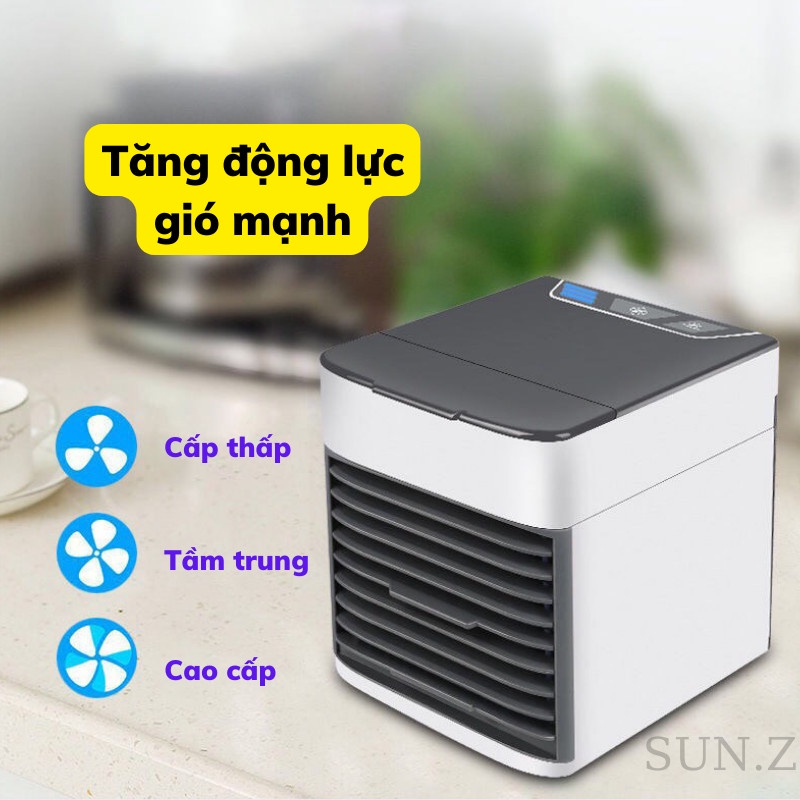 Quạt Hơi Nước Quạt Điều Hoà Mini Để Bàn Phun Sương Tạo Ẩm Không Khí Sun.z