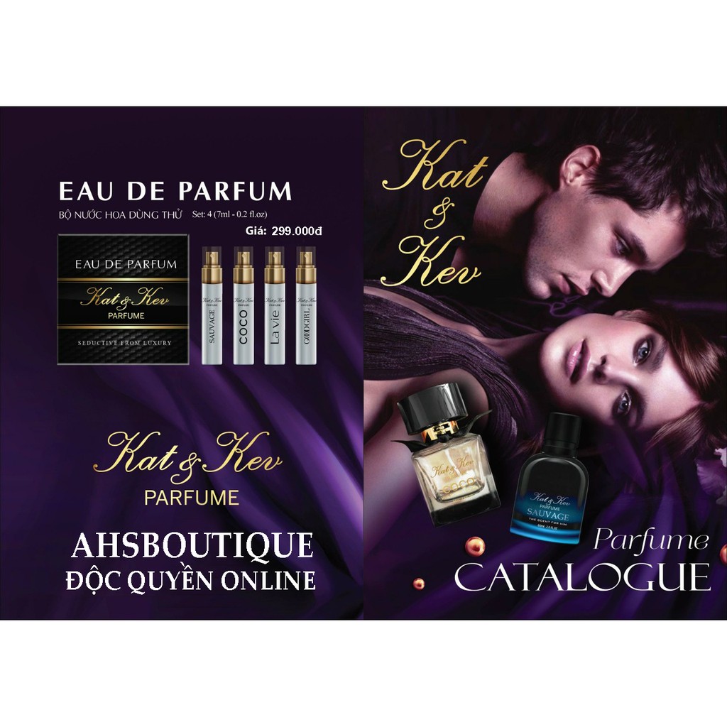Set Nước Hoa Test Thử Kat&Kev Cao Cấp 4 Mùi 7ml