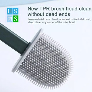 Dụng cụ cọ vệ sinh toilet nhà tắm chất liệu silicon mềm dẻo làm sạch mọi ngóc ngách khó cọ chùi rửa