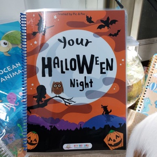 Học liệu bóc dán Montessori chủ đề HALLOWEEN - busy book | schepub handmade