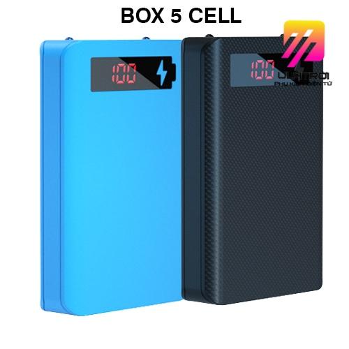 Box sạc dự phòng 5 cell pin 18650 chưa kèm pin