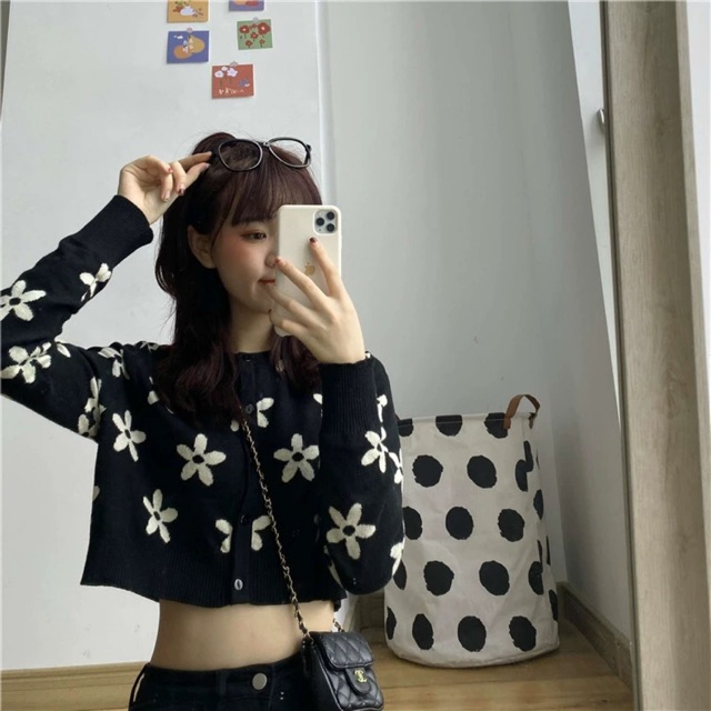 [HÀNG ORDER] Áo khoác Cardigan form Croptop style Hàn Quốc