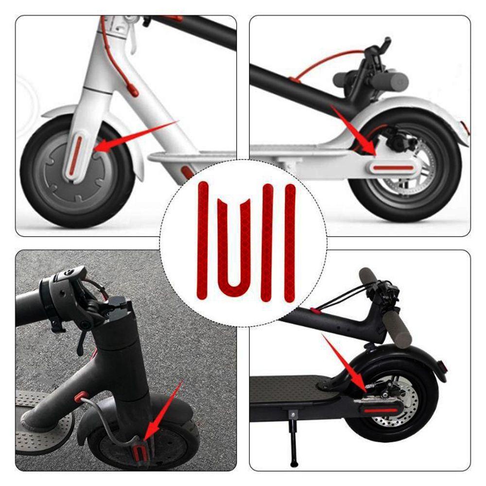 MUVAKO 1 Bộ Miếng Dán Viền Bánh Xe Trước / Sau Xe Scooter Điện Xiaomi Mijia M365