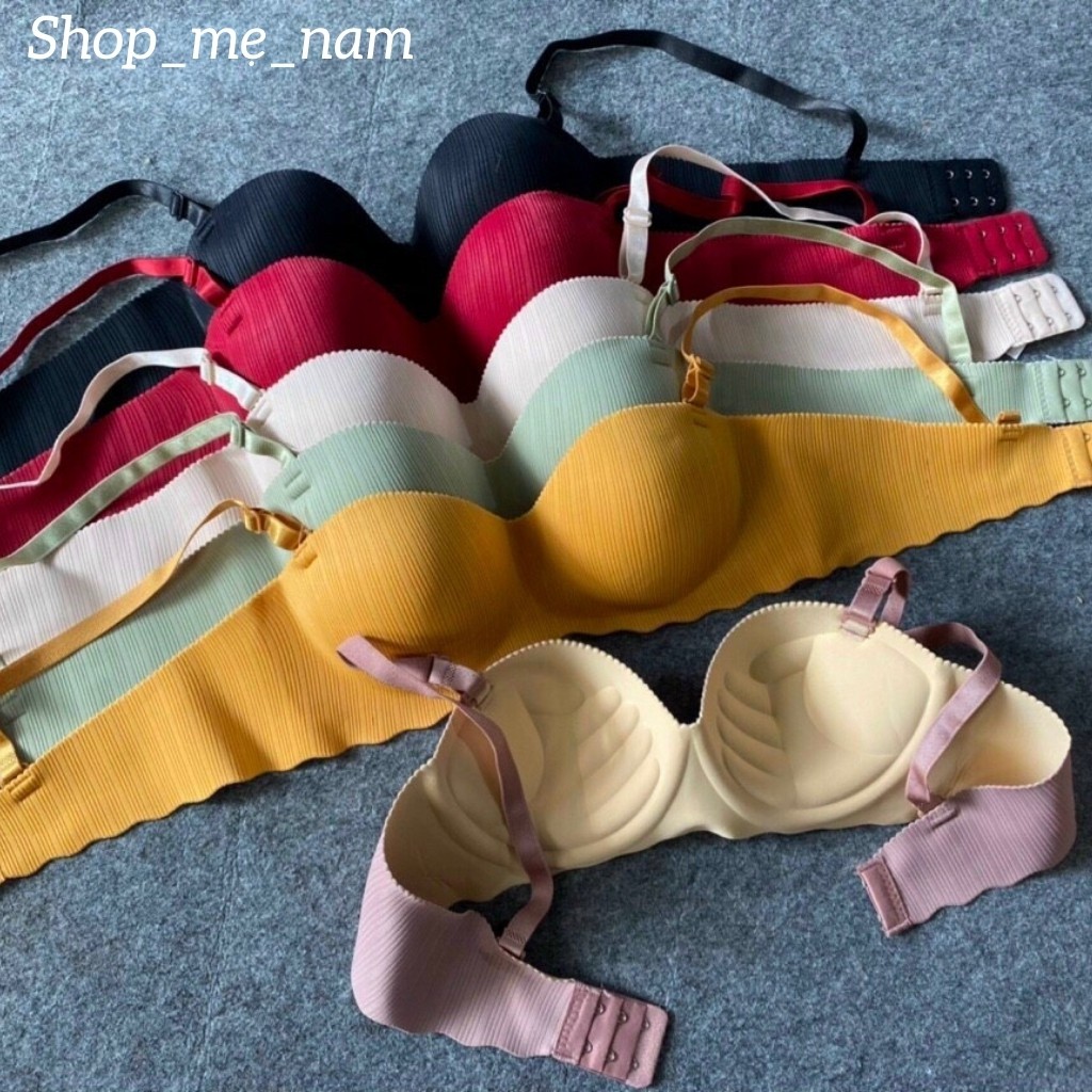 Áo Lót Su Đúc Không Gọng Đệm 2,5Cm Có Mút Bàn Tay Nâng Ngực Đẩy Ngực Tự Nhiên