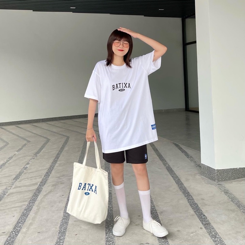 Áo Thun Tay Lỡ Phông Unisex Nam Nữ Chất Cotton Thấm Hút Mồ Hôi In Batixa Local Brand Chính Hãng BATIXA