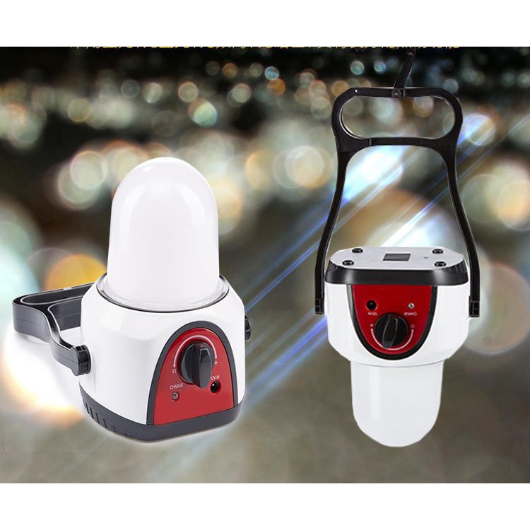 Đèn sạc tích điện siêu sáng Sunhouse SHE - 6848 LA COB 10W, đèn dự phòng đa năng  - Chính hãng