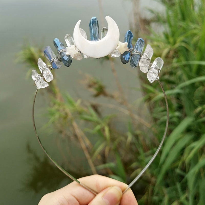 Flgo Vương Miện Cài Tóc Đính Pha Lê Màu Sắc Tương Phản Dành Cho Cô Dâu