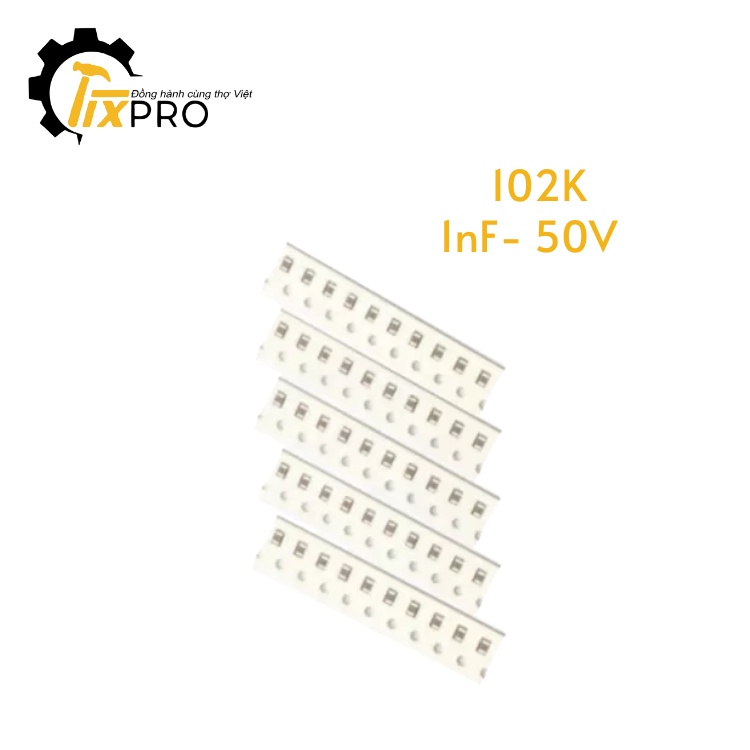 Tụ điện dán 0805 102K 1nF 50V (10c)