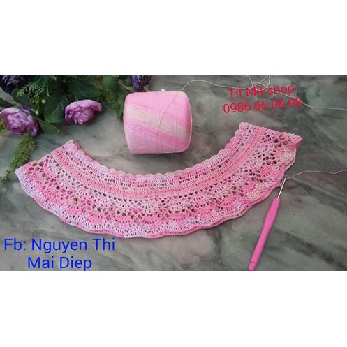 Sợi cotton metalic( đan móc handmade: bikini, váy áo mùa hè/ thu,...) | BigBuy360 - bigbuy360.vn