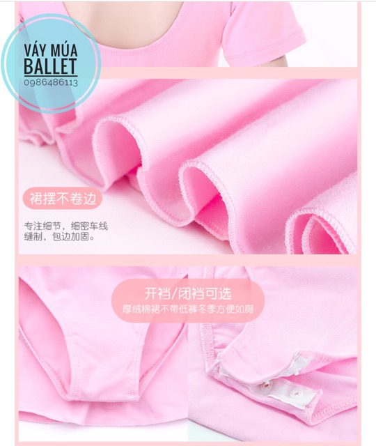 Váy tập múa cotton